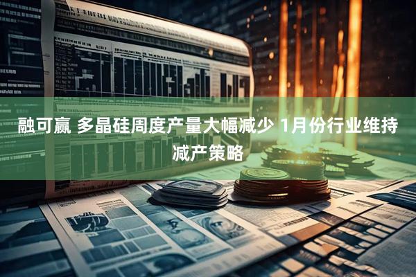 融可赢 多晶硅周度产量大幅减少 1月份行业维持减产策略